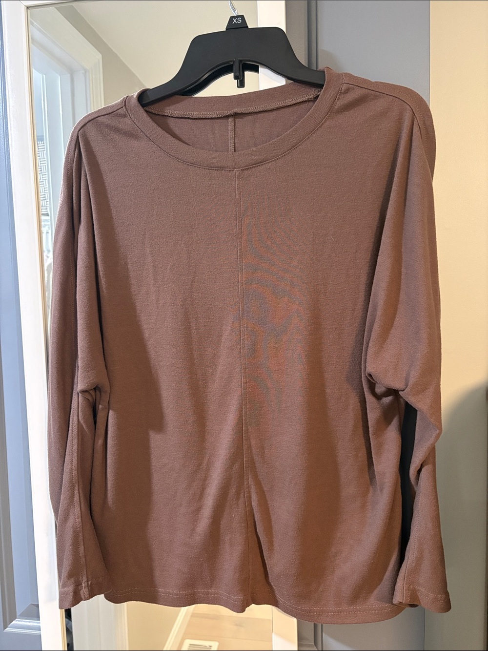 Long Sleeve Women's Top in Dusty Brown